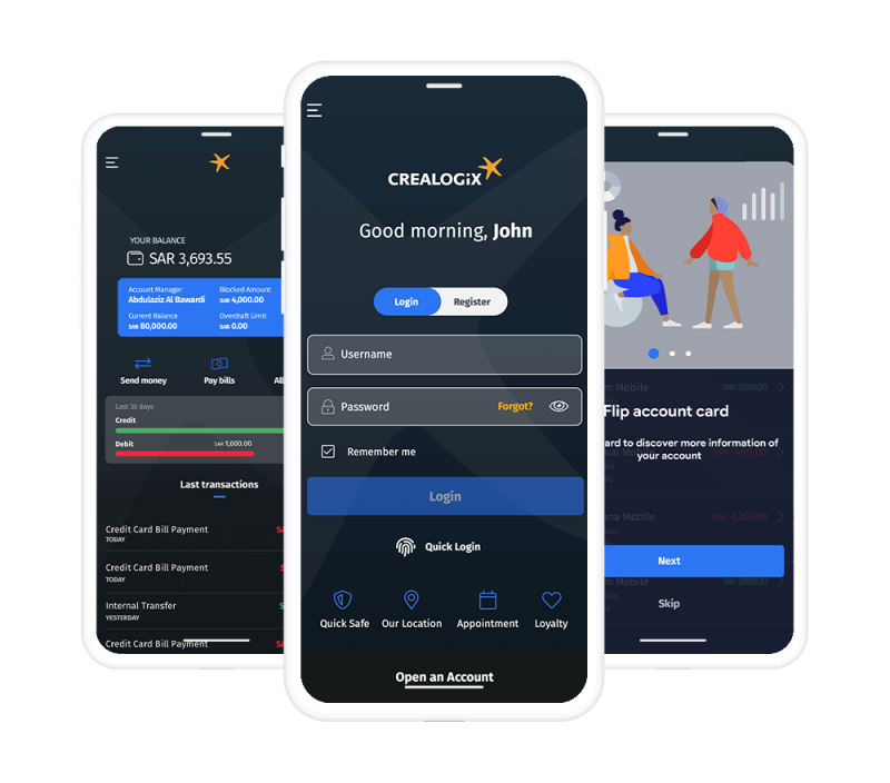 Digital banking and wealth management solutions provided by CREALOGIX