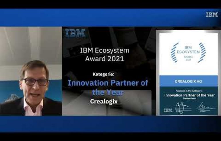 CREALOGIX wins the IBM Ecosystem Award 2021